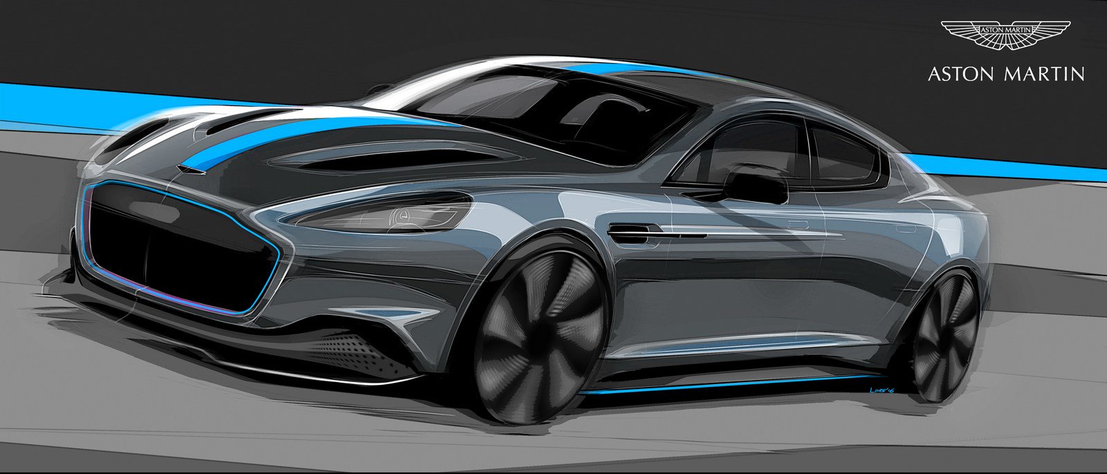 O Aston Martin RapidE será lançado em 2019