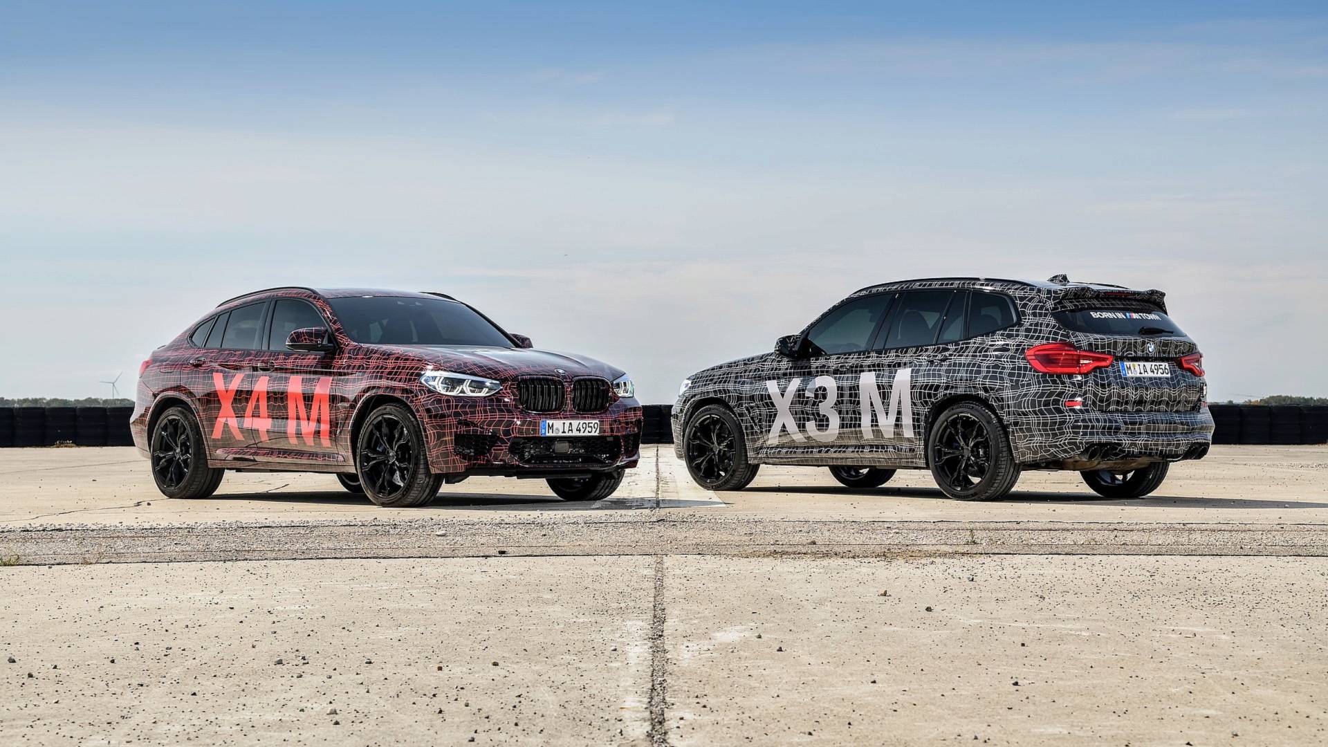 Protótipos BMW X3 M e X4 M em testes