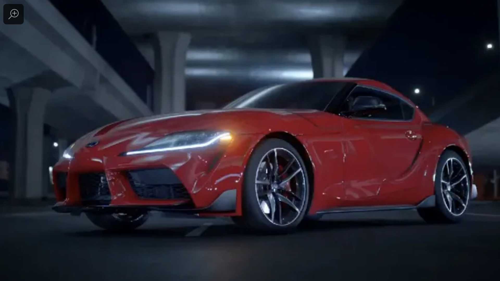 Frame do vídeo oficial do novo Toyota Supra
