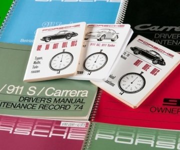 Porsche imprime manuais originais