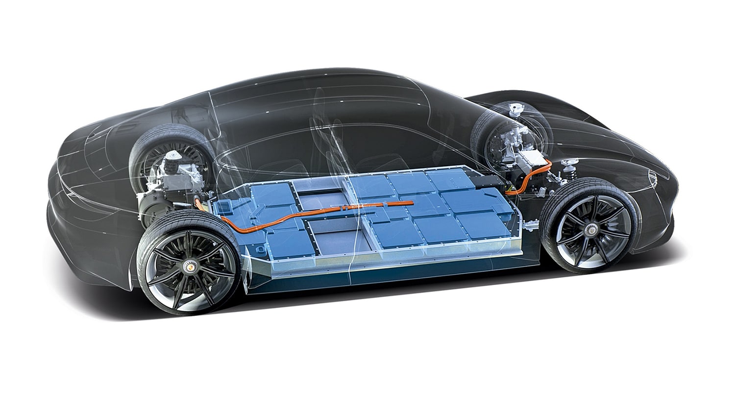 Arrefecimento a líquido das baterias do Porsche Taycan garantem-lhe mais longevidade