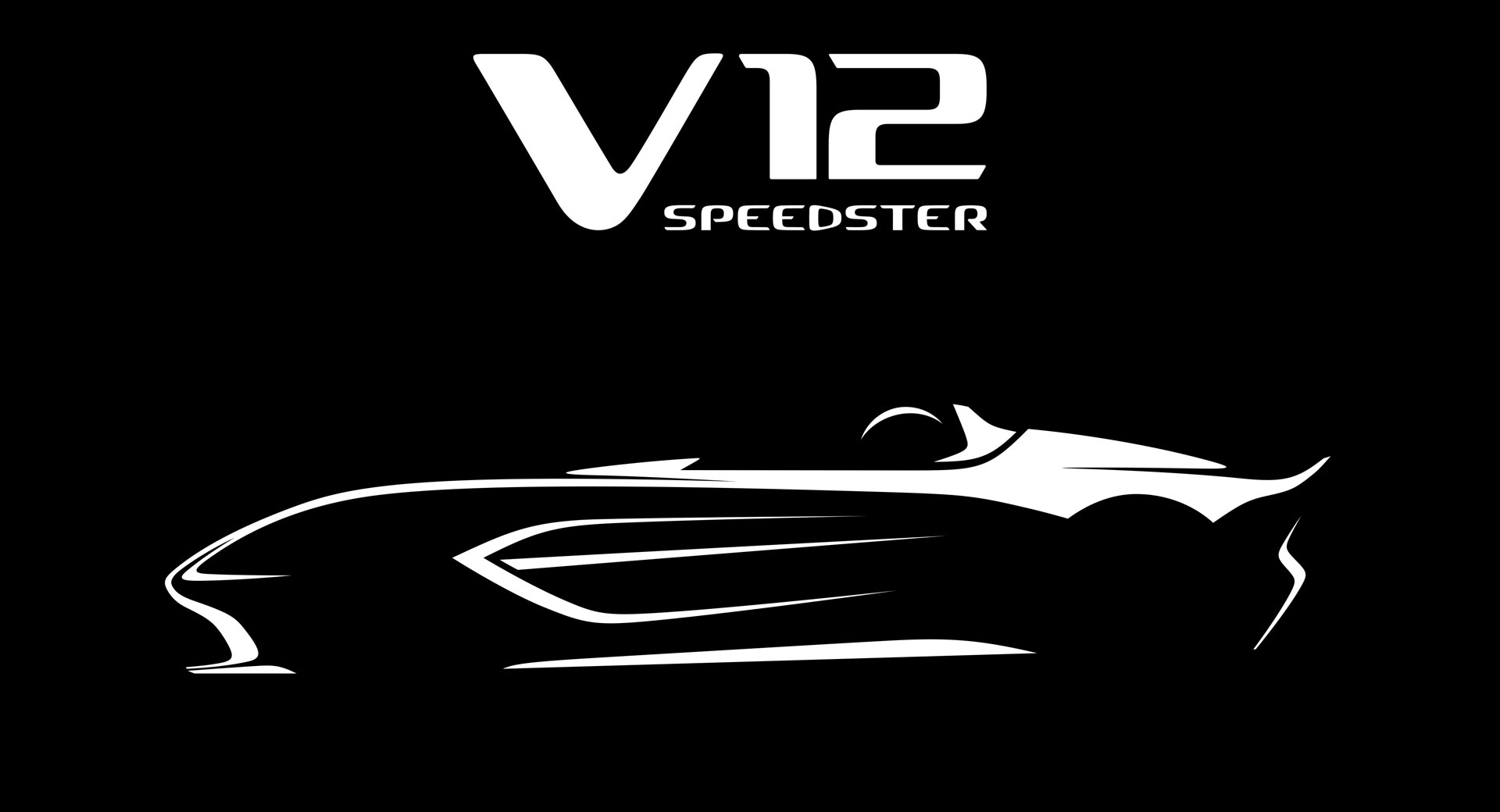 Teaser do Aston Martin V12 Speedster