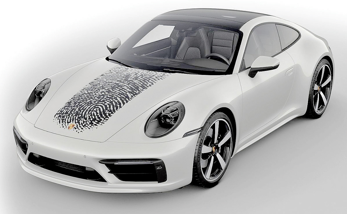 Porsche 911 com impressão digital