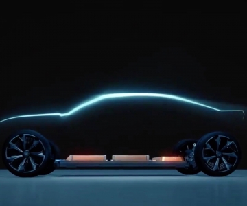 Teaser do possível Chevrolet Camaro elétrico