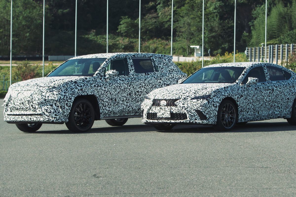 Spy shots dos novos Lexus