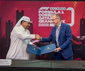 Assinatura do acordo para o GP do Qatar