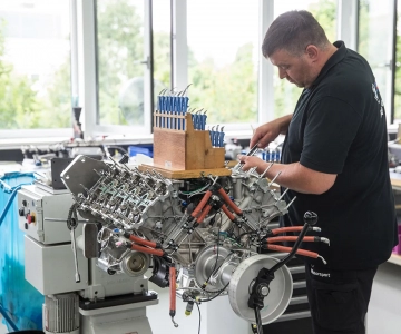 Motor V8 do novo BMW de Le Mans