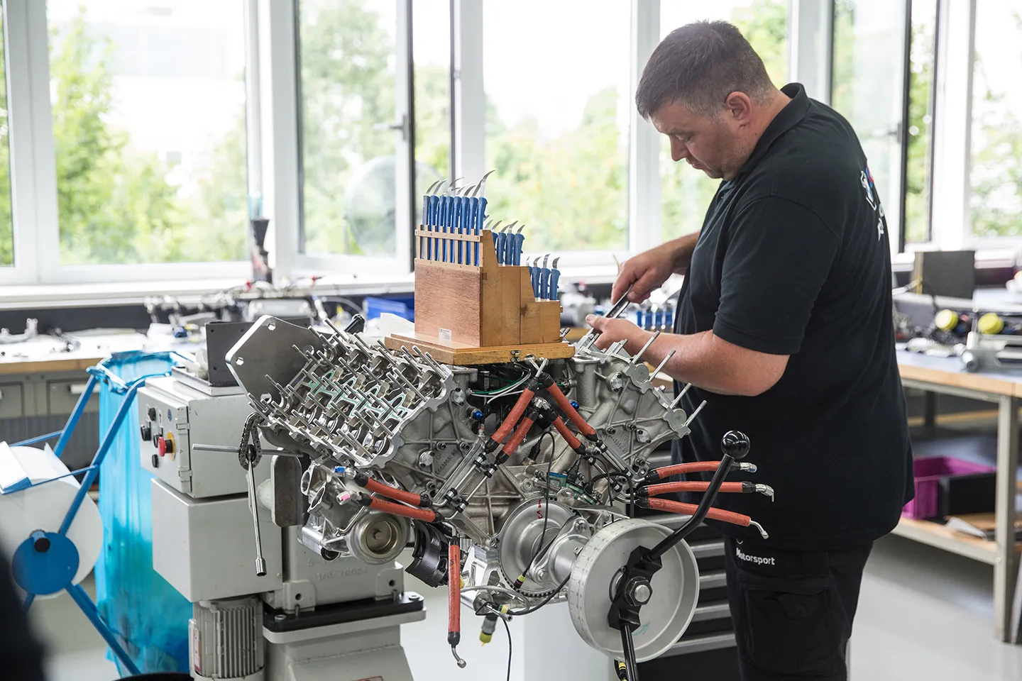 Motor V8 do novo BMW de Le Mans