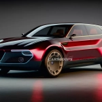 Render do futuro Alfa Romeo compacto elétrico