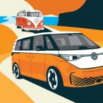 Desenho oficial da variante longa da VW ID Buzz