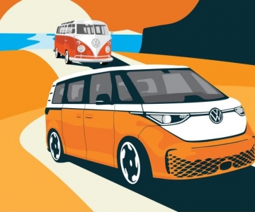 Desenho oficial da variante longa da VW ID Buzz