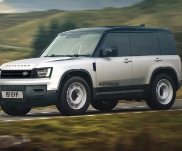 Render digital do Land Rover Defender Sport