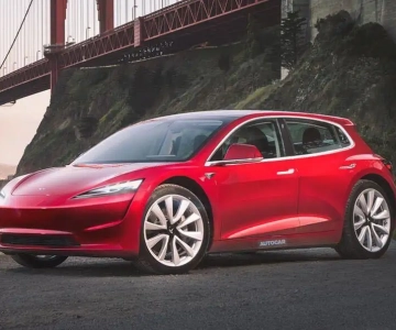 Render digital do novo "mini" Tesla