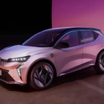 Render digital do novo Renault Clio EV - autoria Autocar