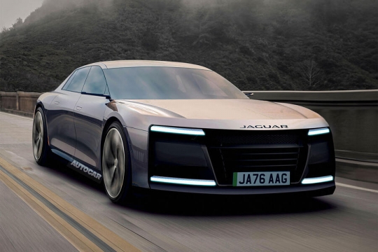 Render da limusina elétrica da Jaguar - Autocar