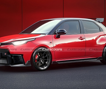 Render do Toyota GR Starlet da autoria da Carscoops