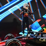 Verstappen comemora no Qatar