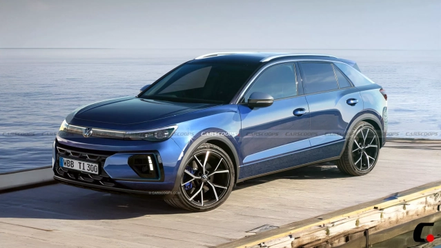 Render digital do VW T-Roc - autoria Carscoops