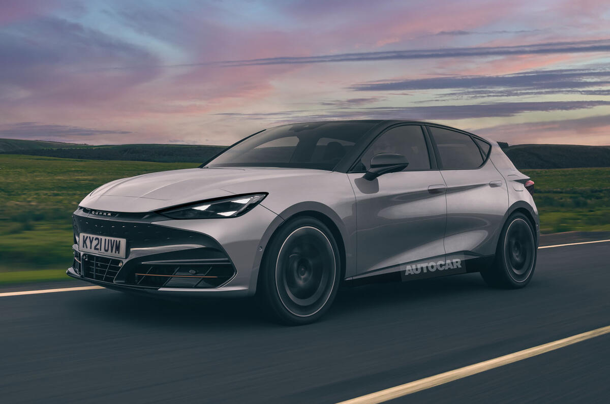 Cupra Leon - render digital da Autocar