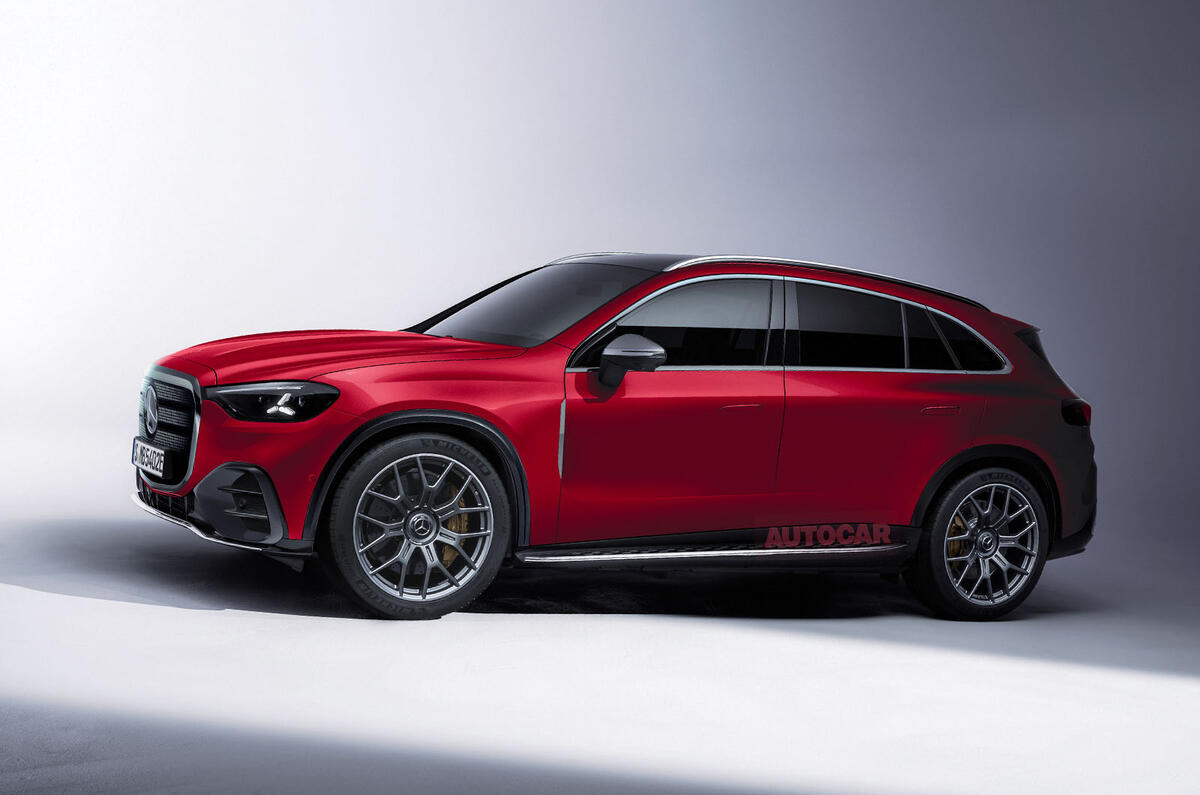 Render do Mercedes-AMG GLC elétrico - autoria da Autocar