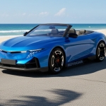 Render do Alpine Cabrio - autoria Autocar