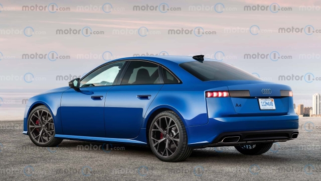 Audi A4 - render digital Theophilus Chin