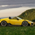 Render do 718 Boxster a combustão - autoria da Autocar