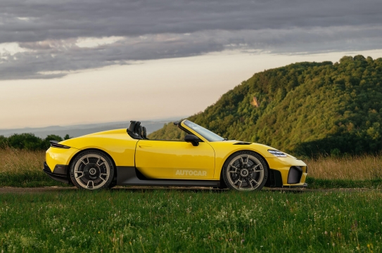 Render do 718 Boxster a combustão - autoria da Autocar