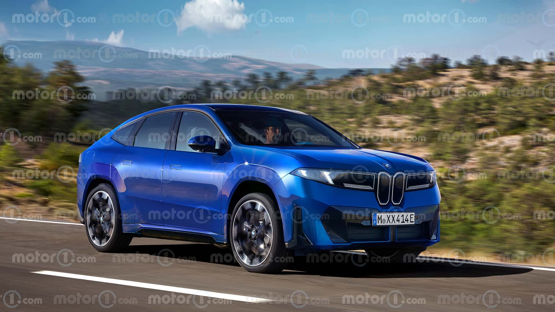 Render do BMW iX4 - autoria Motor1