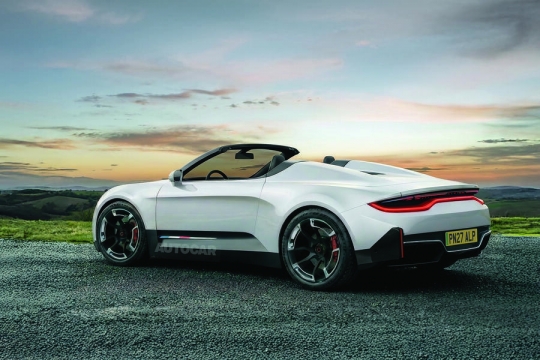 Alpine A110 cabrio - render da Autocar