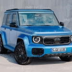 Render do Mercedes-Benz "mini" Classe G - autoria Carscoops