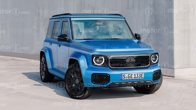 Render do Mercedes-Benz "mini" Classe G - autoria Carscoops