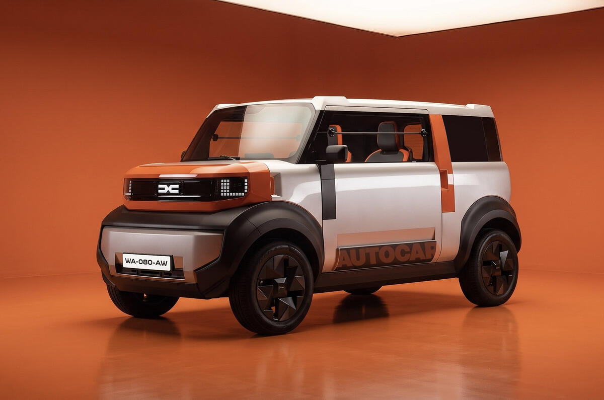 Dacia Hipster - render digital da Autocar