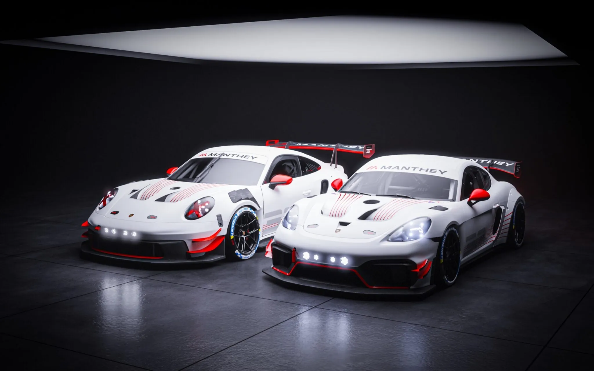 Porsche 718 Cayman GT4 RS Clubsport MR 30 e 911 GT3 Cup MR 30
