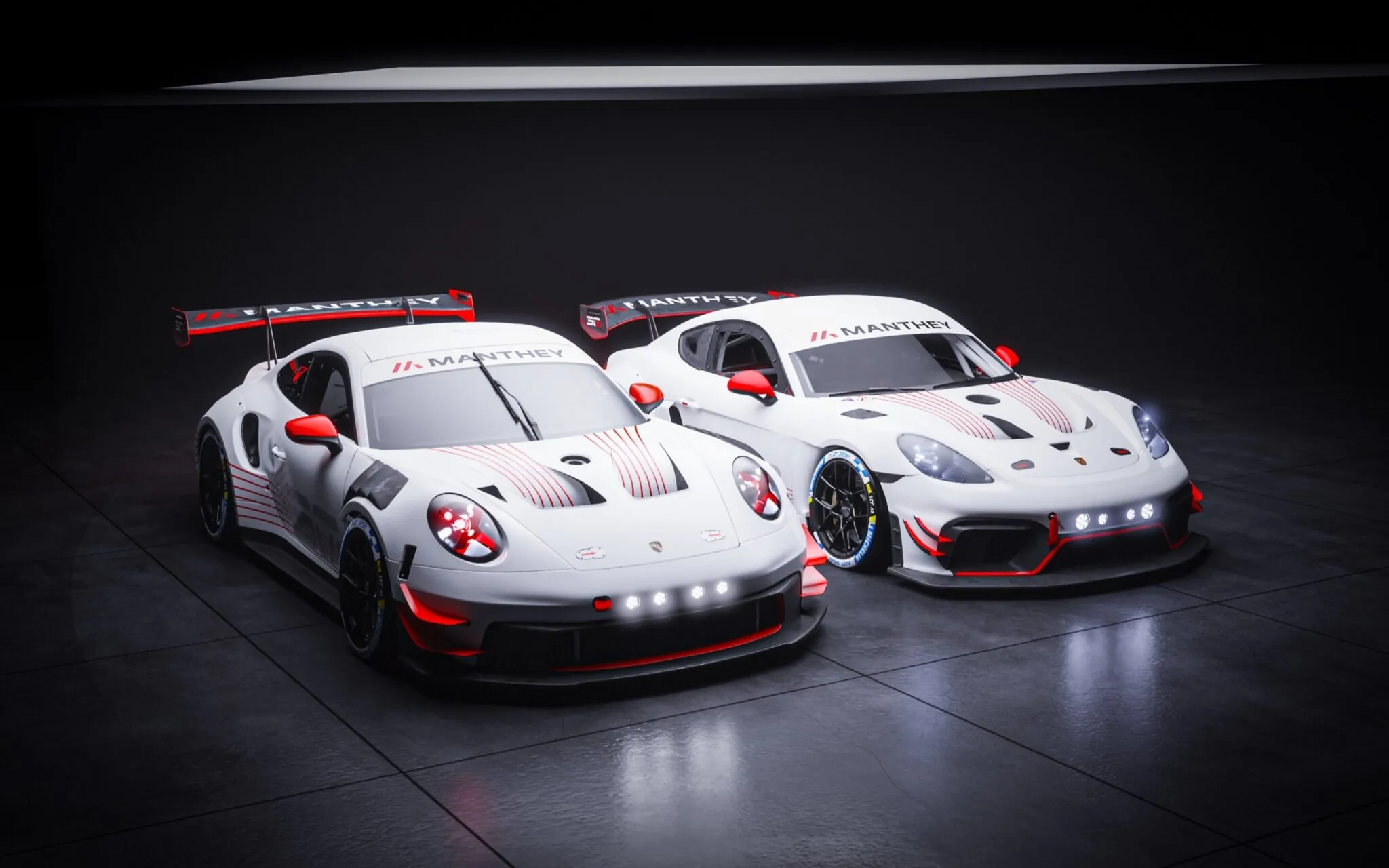 Porsche 718 Cayman GT4 RS Clubsport MR 30 e 911 GT3 Cup MR 30