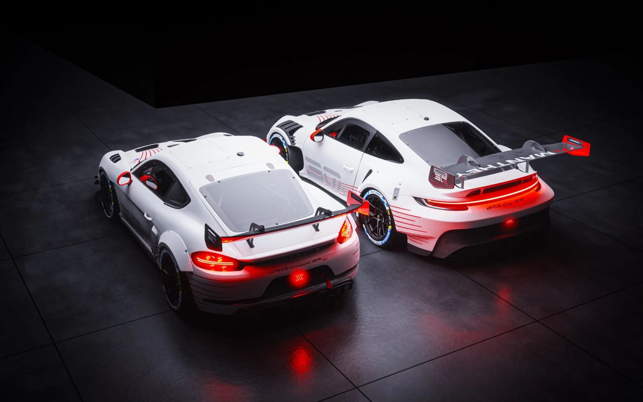 Porsche 718 Cayman GT4 RS Clubsport MR 30 e 911 GT3 Cup MR 30